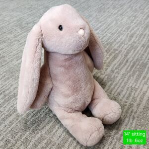 Animal Adventure large pink plush bunny size 14 inches